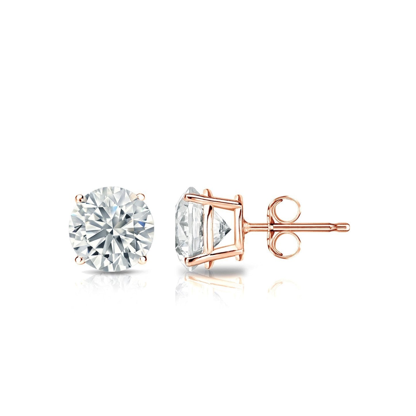 White Gold Austrian Crystal Stud Earring in Gift Box - ALILY