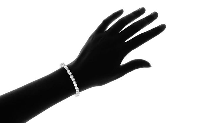 Infinity Tennis Bracelet made with Swarovski Crystals - ALILY www..com fashion jewelry for women