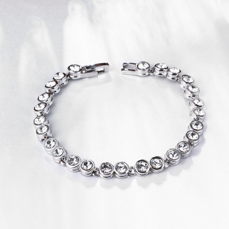 3.00CT TENNIS BRACELET 18K WHITE GOLD PLATED WITH SWAROVSKI CRYSTAL, Bracelets, ALILY , ALILY jewelryjewelry deals, swarovski crystal jewelry, groupon jewelry,, jewelry for mom,