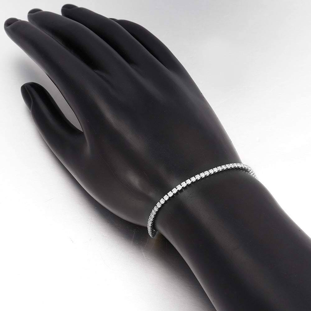 8.00 CTTW Certified Gemstone Tennis Bracelet in 18K Gold Plating - 15 Options