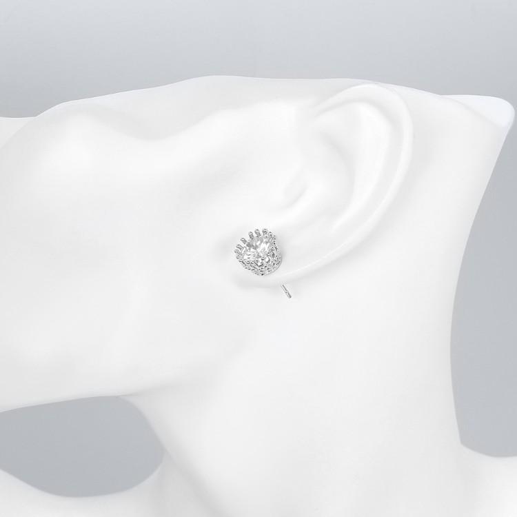 Royal Crown Swarovski Crystal Stud Earrings - ALILY www..com fashion jewelry for women