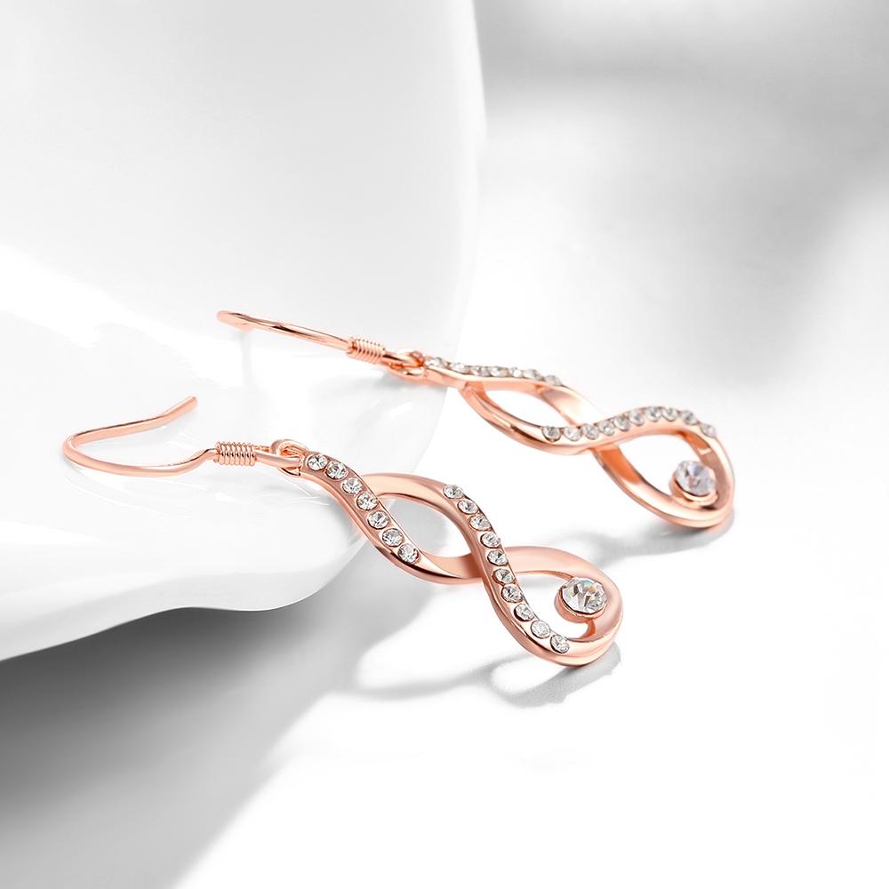 Dangling Infinity Earrings Made with Swarovski Elements, Earring, ALILY , ALILY jewelryjewelry deals, swarovski crystal jewelry, groupon jewelry,, jewelry for mom,