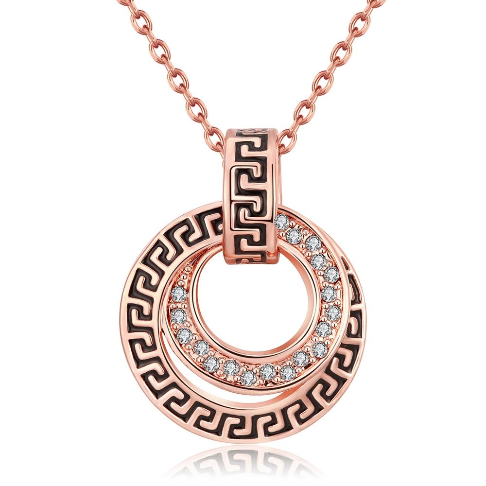 Elements Intertwined Duo Pendant Necklace in 14K Rose Gold