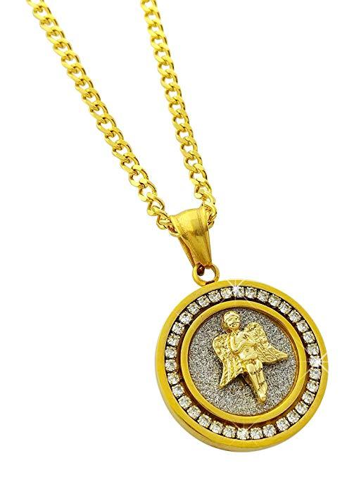 Father's Day! Circular Inspirational Pendant Necklace in 14K Gold - Four Options Available, Necklace, ALILY , ALILY jewelryjewelry deals, swarovski crystal jewelry, groupon jewelry,, jewelry for mom,