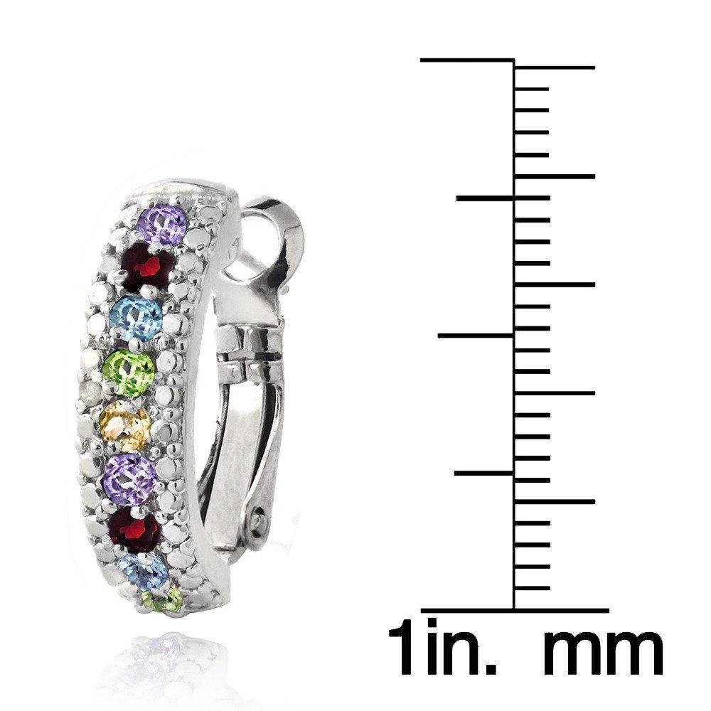 5.55 CTTW Gemstone Lining Earrings in 18K White Gold- Five Options, , ALILY , ALILY jewelryjewelry deals, swarovski crystal jewelry, groupon jewelry,, jewelry for mom,