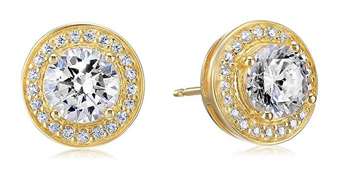 Halo Stud Earrings with Swarovski Crystals with FREE Gift Box, , ALILY , ALILY jewelryjewelry deals, swarovski crystal jewelry, groupon jewelry,, jewelry for mom,