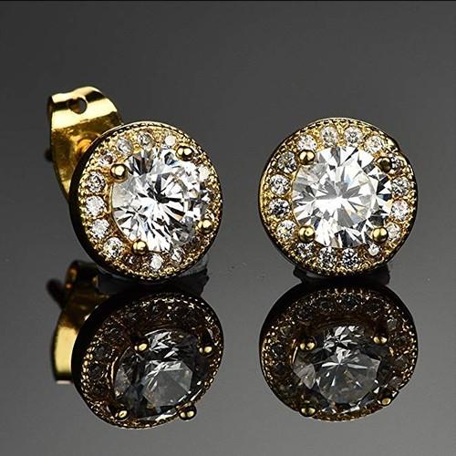 2 Pairs: Swarovski Elements Halo 18k Gold Plated Studs - 3 Finishes, , ALILY , ALILY jewelryjewelry deals, swarovski crystal jewelry, groupon jewelry,, jewelry for mom,