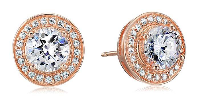 Halo Stud Earrings with Swarovski Crystals with FREE Gift Box, , ALILY , ALILY jewelryjewelry deals, swarovski crystal jewelry, groupon jewelry,, jewelry for mom,