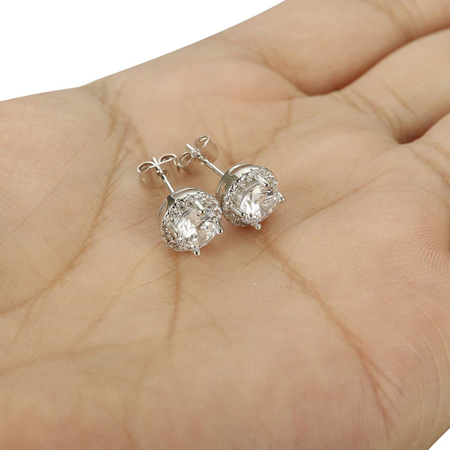 Halo Stud Earrings with Swarovski Crystals with FREE Gift Box, , ALILY , ALILY jewelryjewelry deals, swarovski crystal jewelry, groupon jewelry,, jewelry for mom,