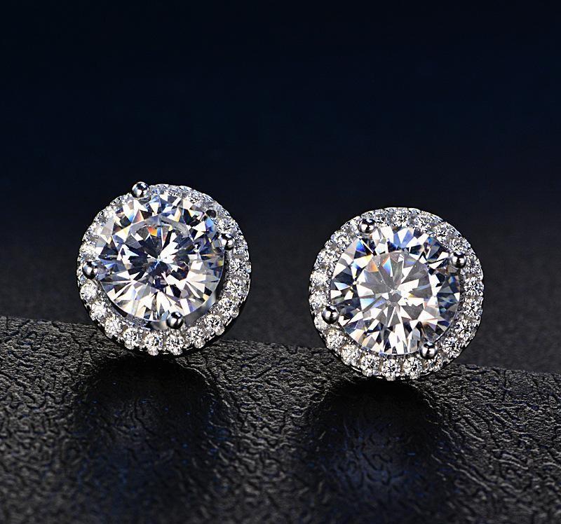 Halo Stud Earrings with Swarovski Crystals with FREE Gift Box, , ALILY , ALILY jewelryjewelry deals, swarovski crystal jewelry, groupon jewelry,, jewelry for mom,
