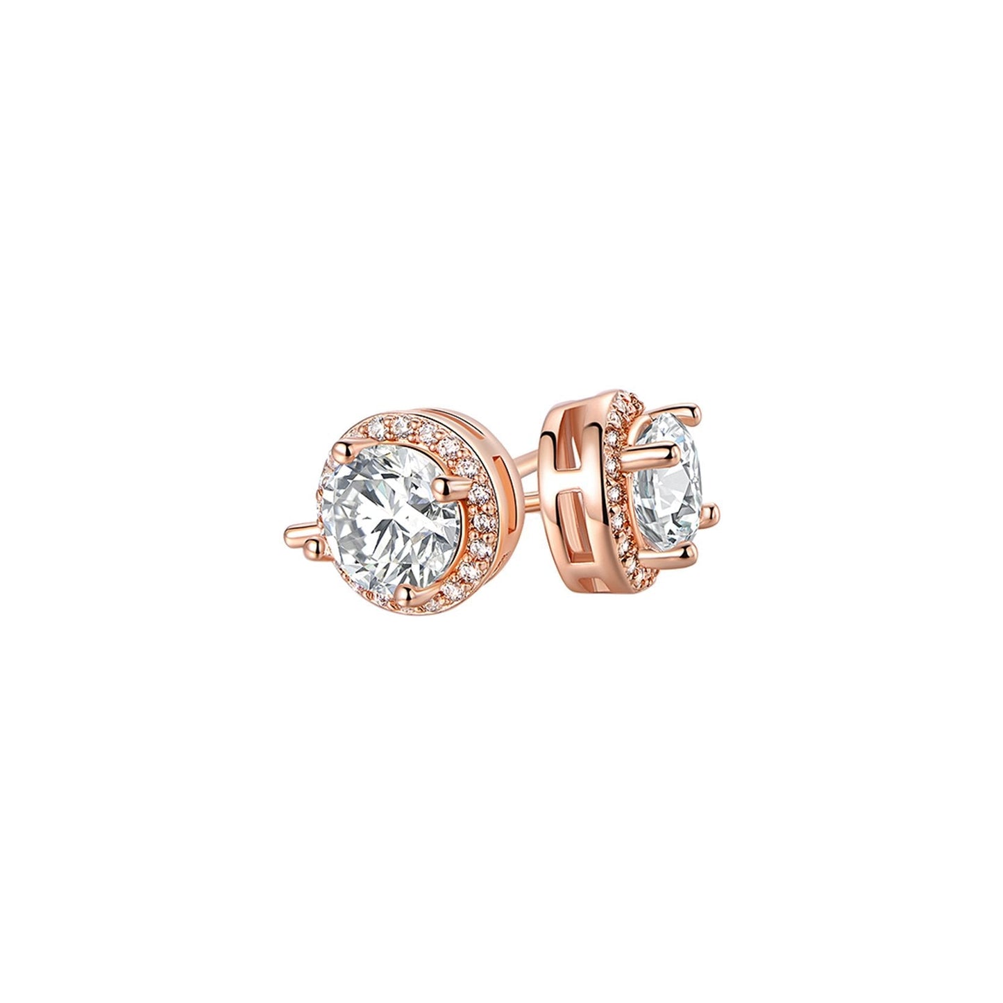 Halo Stud Earrings with Swarovski Crystals with FREE Gift Box, , ALILY , ALILY jewelryjewelry deals, swarovski crystal jewelry, groupon jewelry,, jewelry for mom,