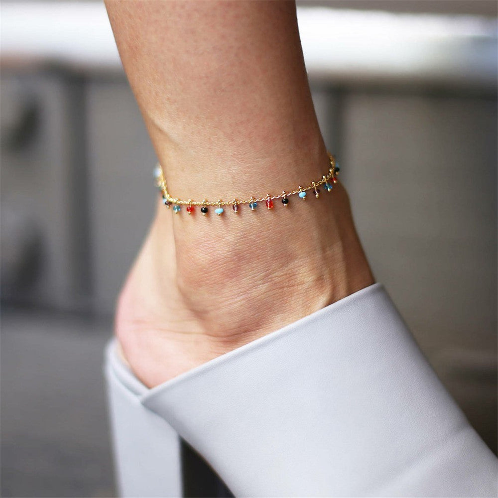 Women's Summer Anklet in 18K Gold Plated 18+ Styles Available to Chose From