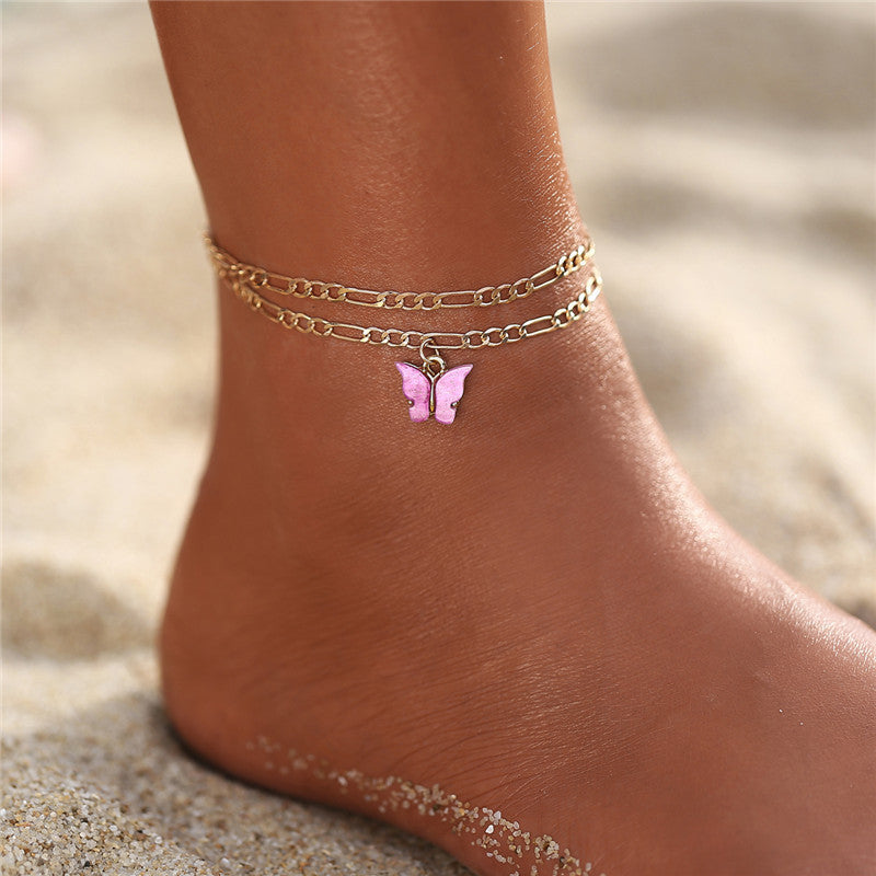 Women's Summer Anklet in 18K Gold Plated 18+ Styles Available to Chose From