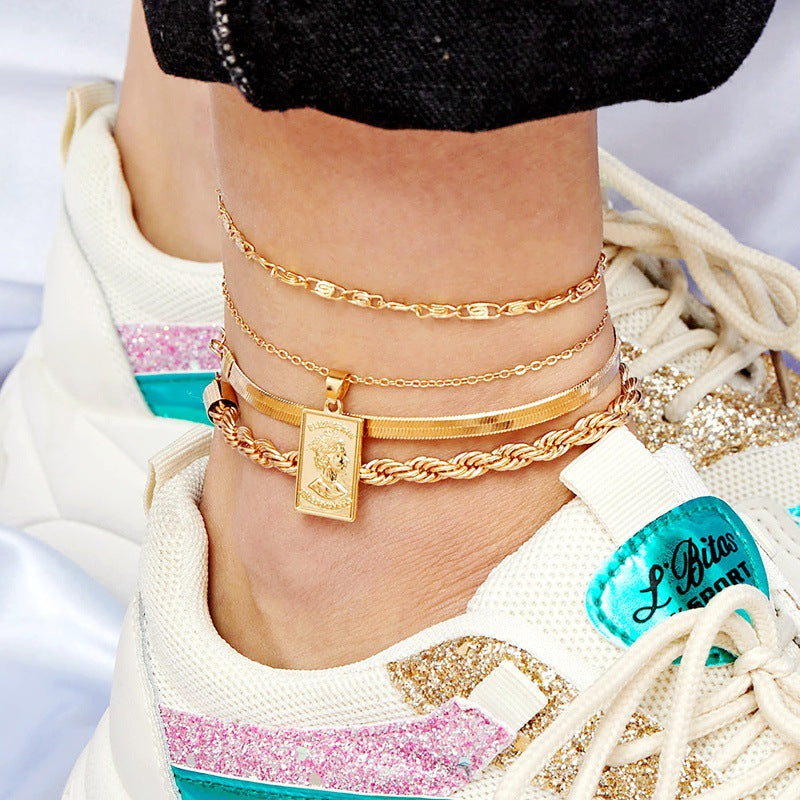 Women's Summer Anklet in 18K Gold Plated 18+ Styles Available to Chose From