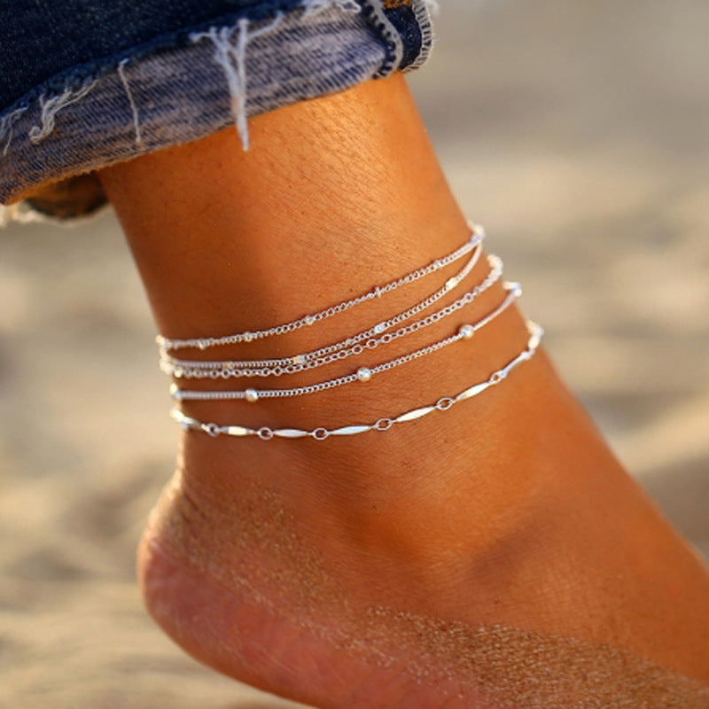 Women's Summer Anklet in 18K Gold Plated 18+ Styles Available to Chose From