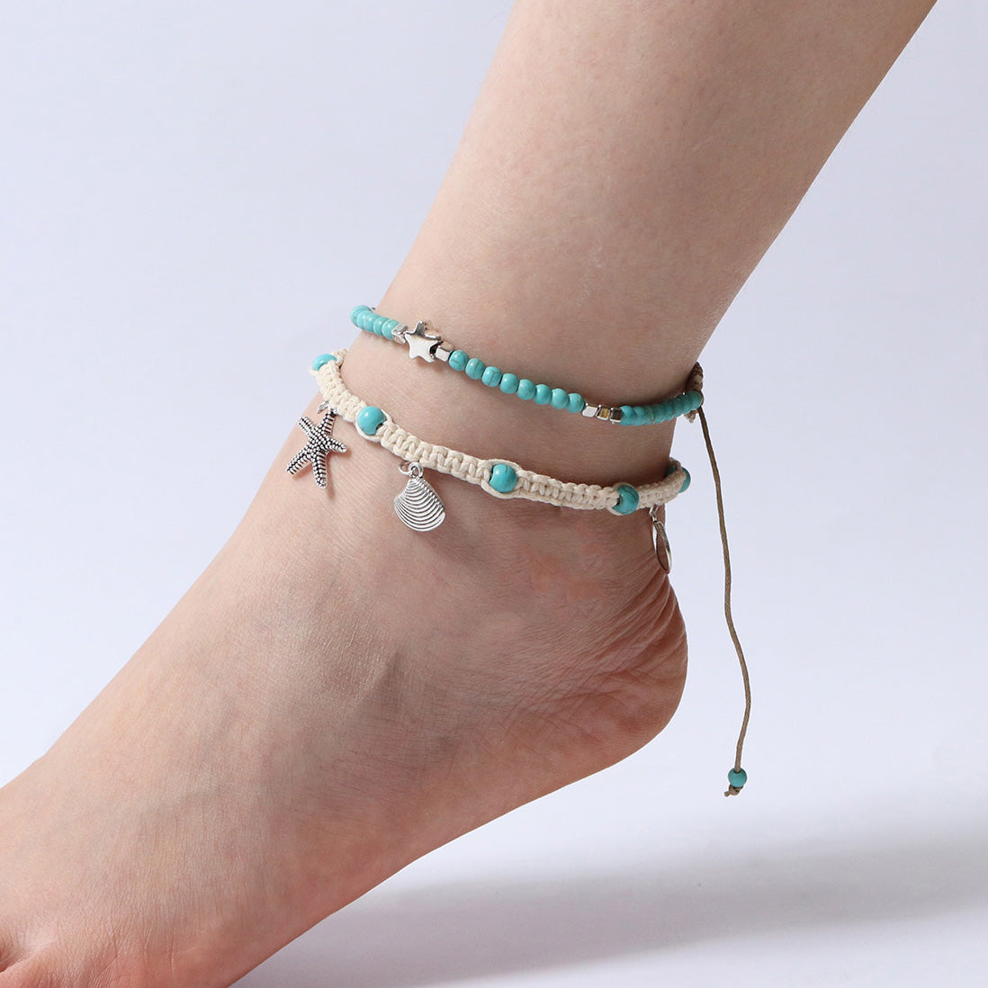 Women's Summer Anklet in 18K Gold Plated 18+ Styles Available to Chose From