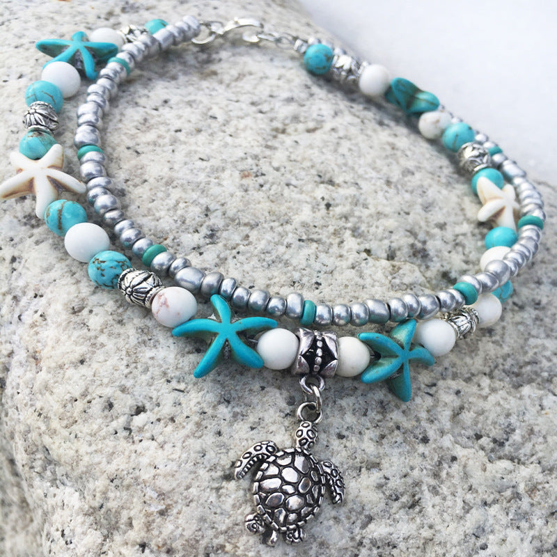 Women's Summer Anklet in 18K Gold Plated 18+ Styles Available to Chose From