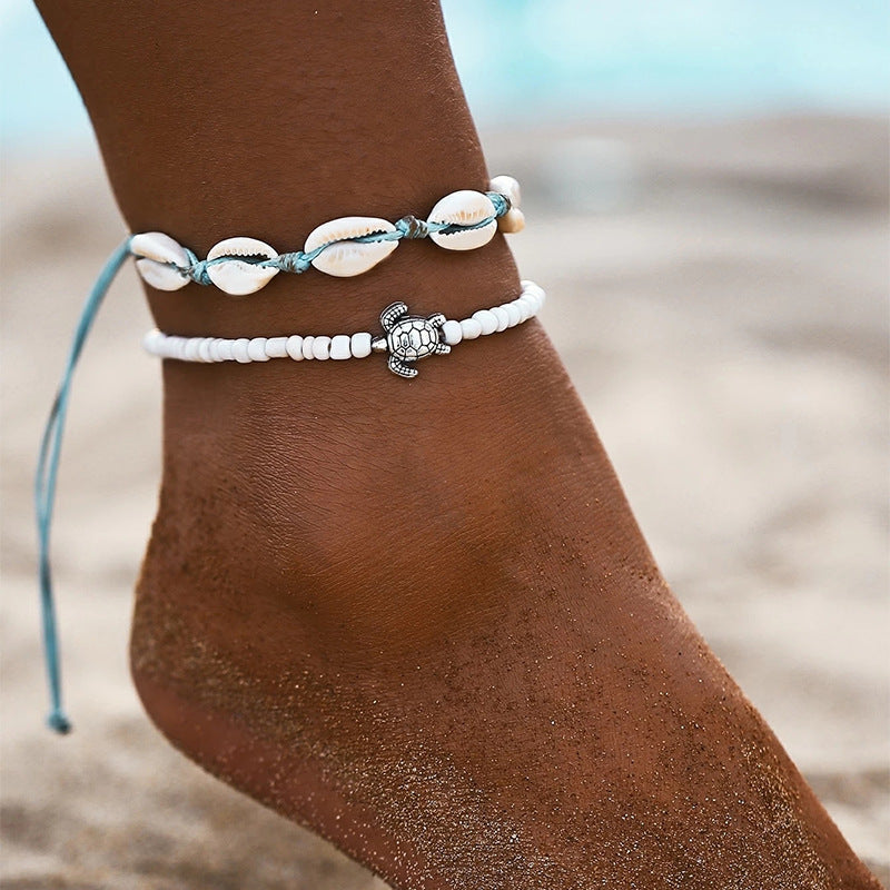 Women's Summer Anklet in 18K Gold Plated 18+ Styles Available to Chose From
