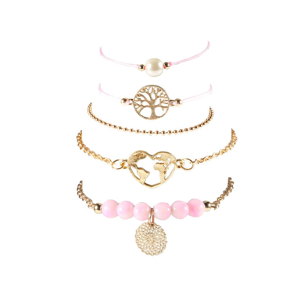 Women of The World Unite 5 Piece Bracelet Set - ALILY