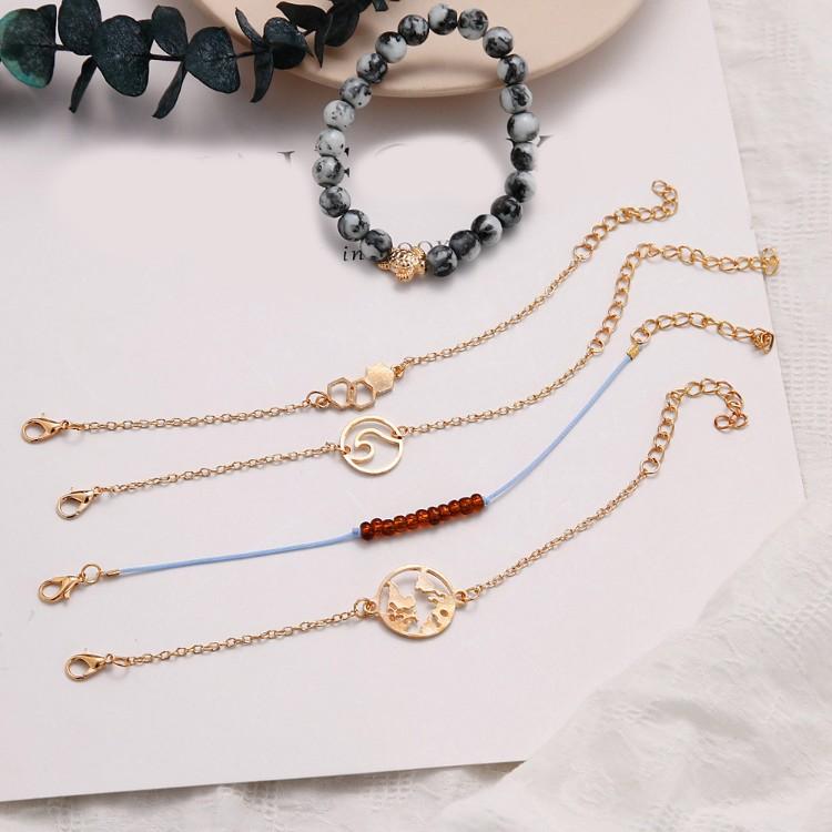 Cleaning Our Oceans Marble 5 Piece Bracelet Set - ALILY