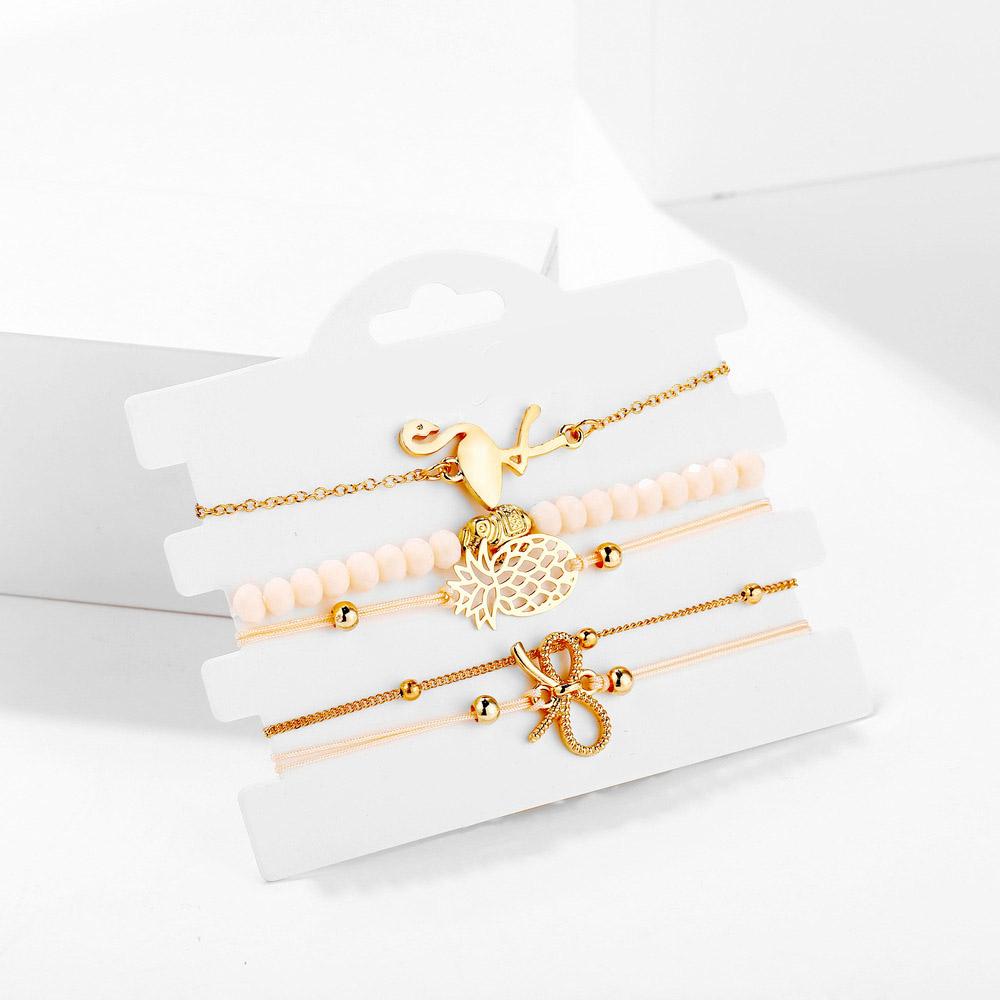 Wild Jungle Marble Stretch 5 Piece Bracelet Set - ALILY