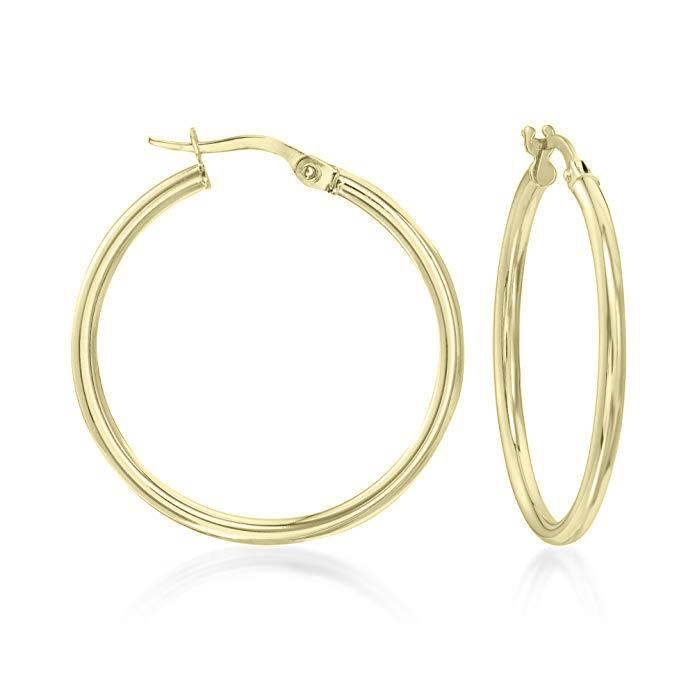 1.5" Classic Round Hoop Earringin 18K Gold Plated, Earring, ALILY , ALILY jewelryjewelry deals, swarovski crystal jewelry, groupon jewelry,, jewelry for mom,