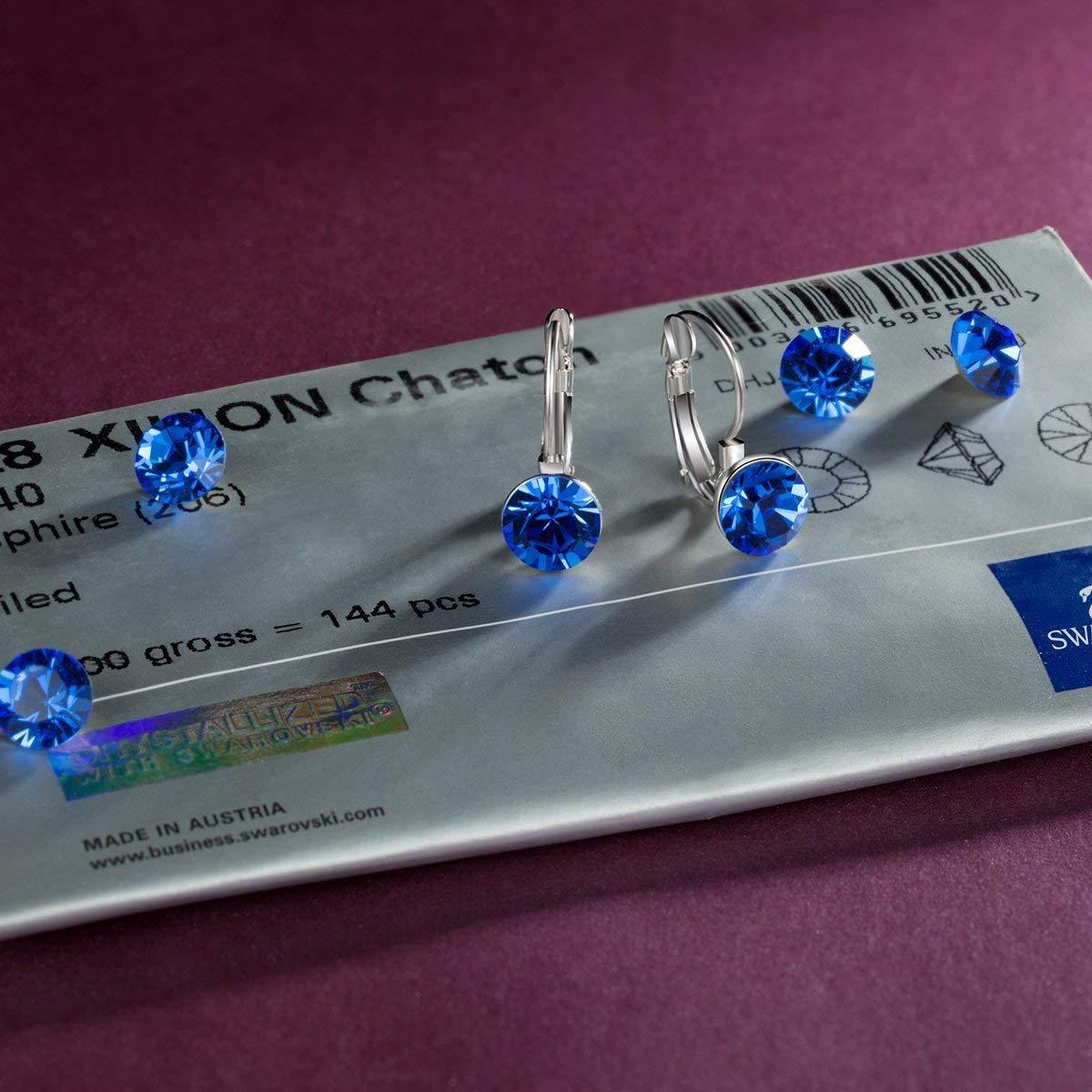 Round Baby 0.3" Crystals Leverback Earring - ALILY