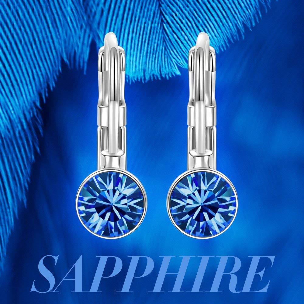 Round Baby 0.3" Crystals Leverback Earring - ALILY