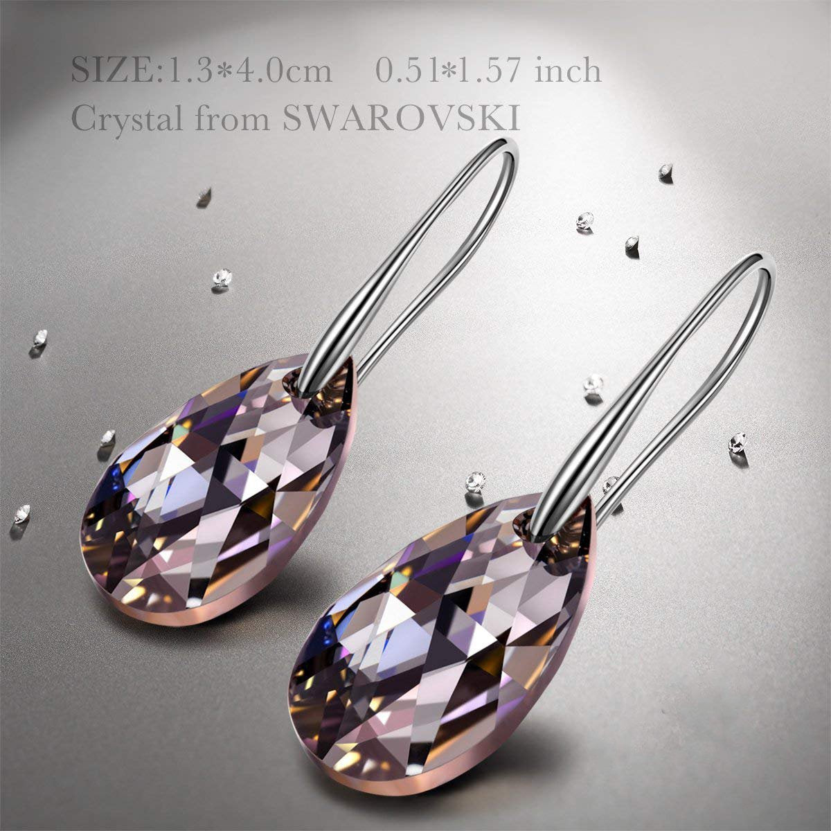 Vivid Light Crystal Drop Earring - ALILY