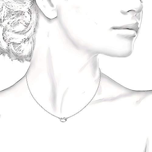 Trendy Twist Necklace 18" - 14K White Gold Plated