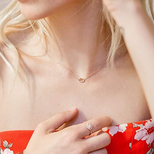 Trendy Twist Necklace 18" - 14K White Gold Plated