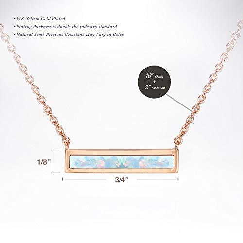 Bohemian Design Simulated Opal Bar Necklace in 18K Gold - 2 Styles, , ALILY , ALILY jewelryjewelry deals, swarovski crystal jewelry, groupon jewelry,, jewelry for mom,