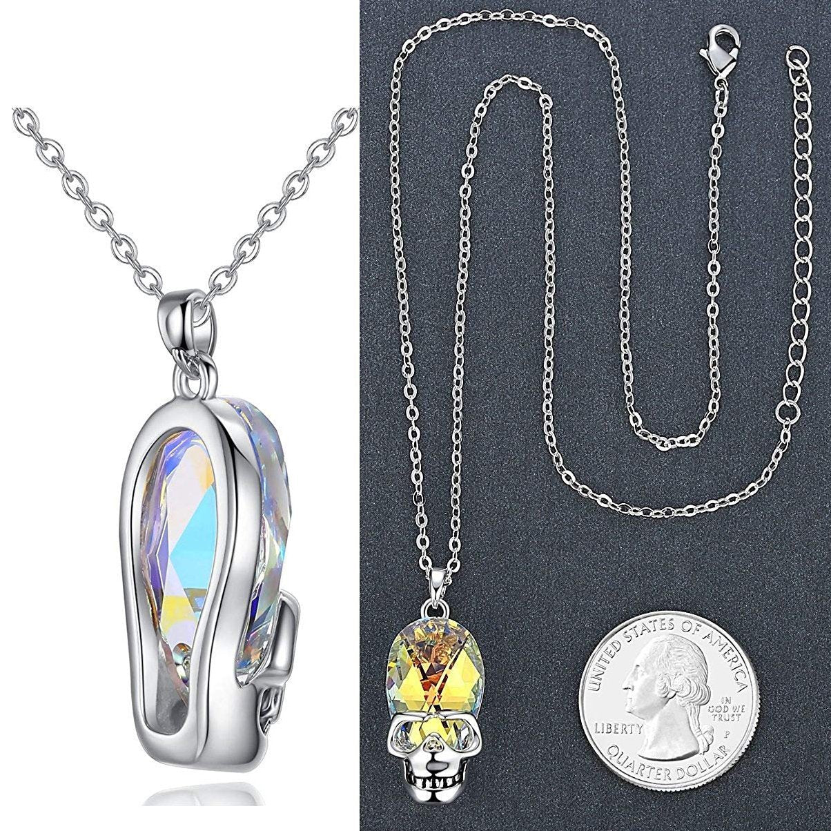 Aurora Borilles Skull Necklace - ALILY
