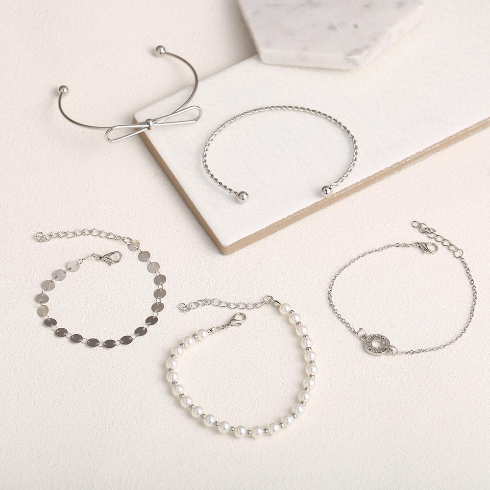 18K White Gold Plated Bracelet in 18K White Gold Plated