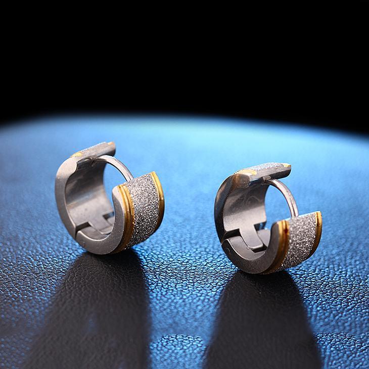 Huggie Earring 18K White Gold Plated Earring in 18K White Gold Plated