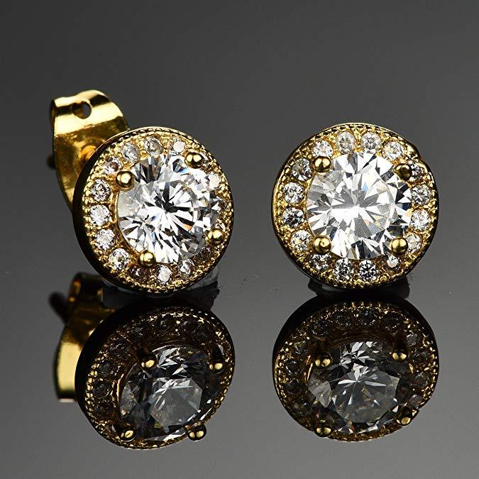 Halo Stud Earrings with Swarovski Crystals with FREE Gift Box, , ALILY , ALILY jewelryjewelry deals, swarovski crystal jewelry, groupon jewelry,, jewelry for mom,