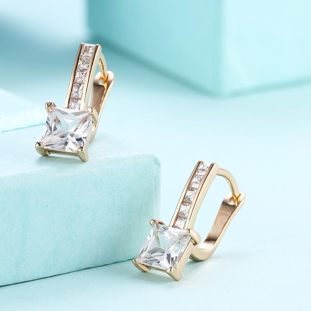 Princess Cut Pav'e Elements in 14K Gold