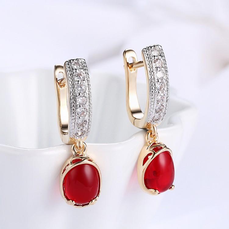 Simulated Micro-Pav'e Leverback Earrings Set in 18K White Gold - ALILY www..com fashion jewelry for women
