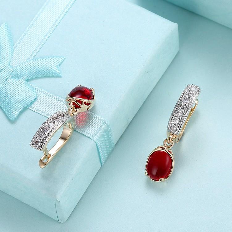 Simulated Micro-Pav'e Leverback Earrings Set in 18K White Gold - ALILY www..com fashion jewelry for women
