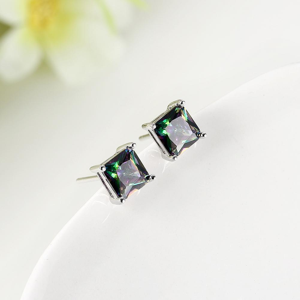 Classic Shaped Mystic Topaz Stud Earrings, Earring, ALILY , ALILY jewelryjewelry deals, swarovski crystal jewelry, groupon jewelry,, jewelry for mom,