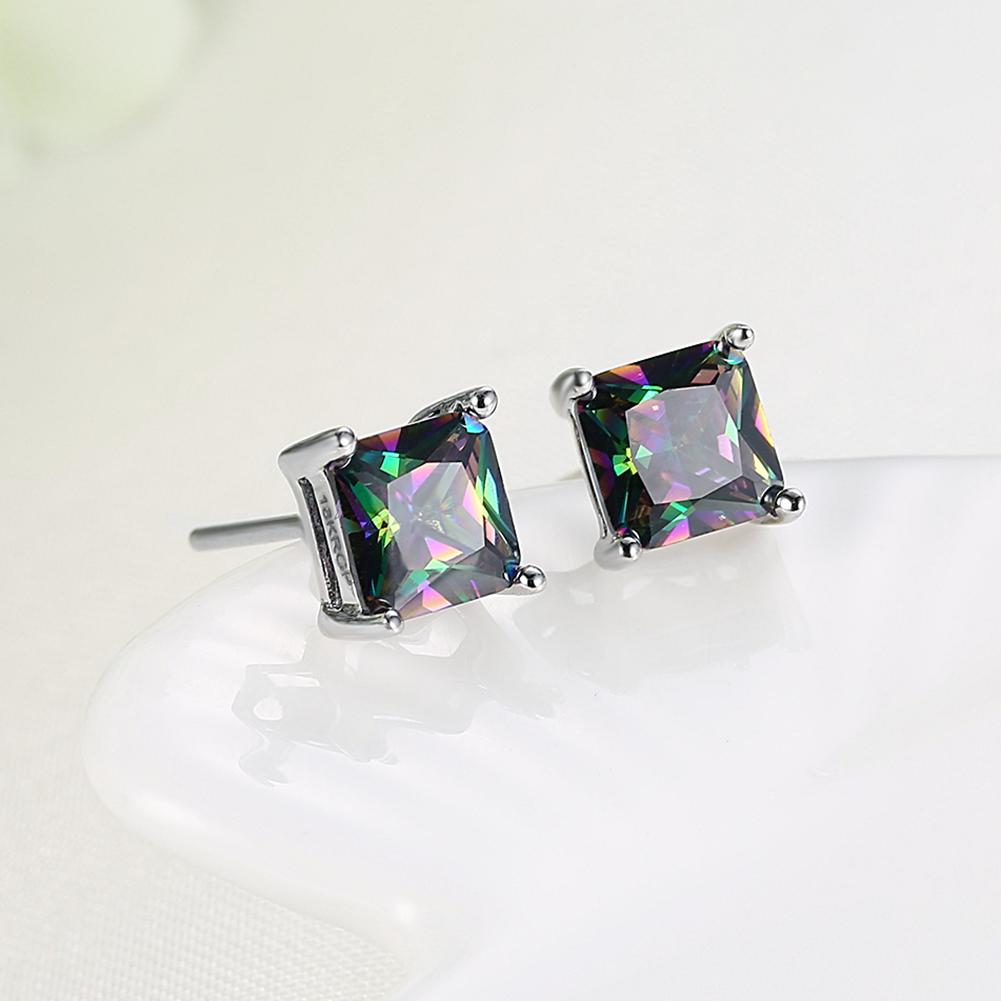 Classic Shaped Mystic Topaz Stud Earrings, Earring, ALILY , ALILY jewelryjewelry deals, swarovski crystal jewelry, groupon jewelry,, jewelry for mom,