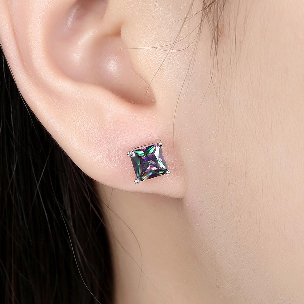 Classic Shaped Mystic Topaz Stud Earrings, Earring, ALILY , ALILY jewelryjewelry deals, swarovski crystal jewelry, groupon jewelry,, jewelry for mom,