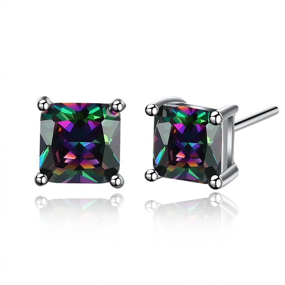 Classic Shaped Mystic Topaz Stud Earrings, Earring, ALILY , ALILY jewelryjewelry deals, swarovski crystal jewelry, groupon jewelry,, jewelry for mom,