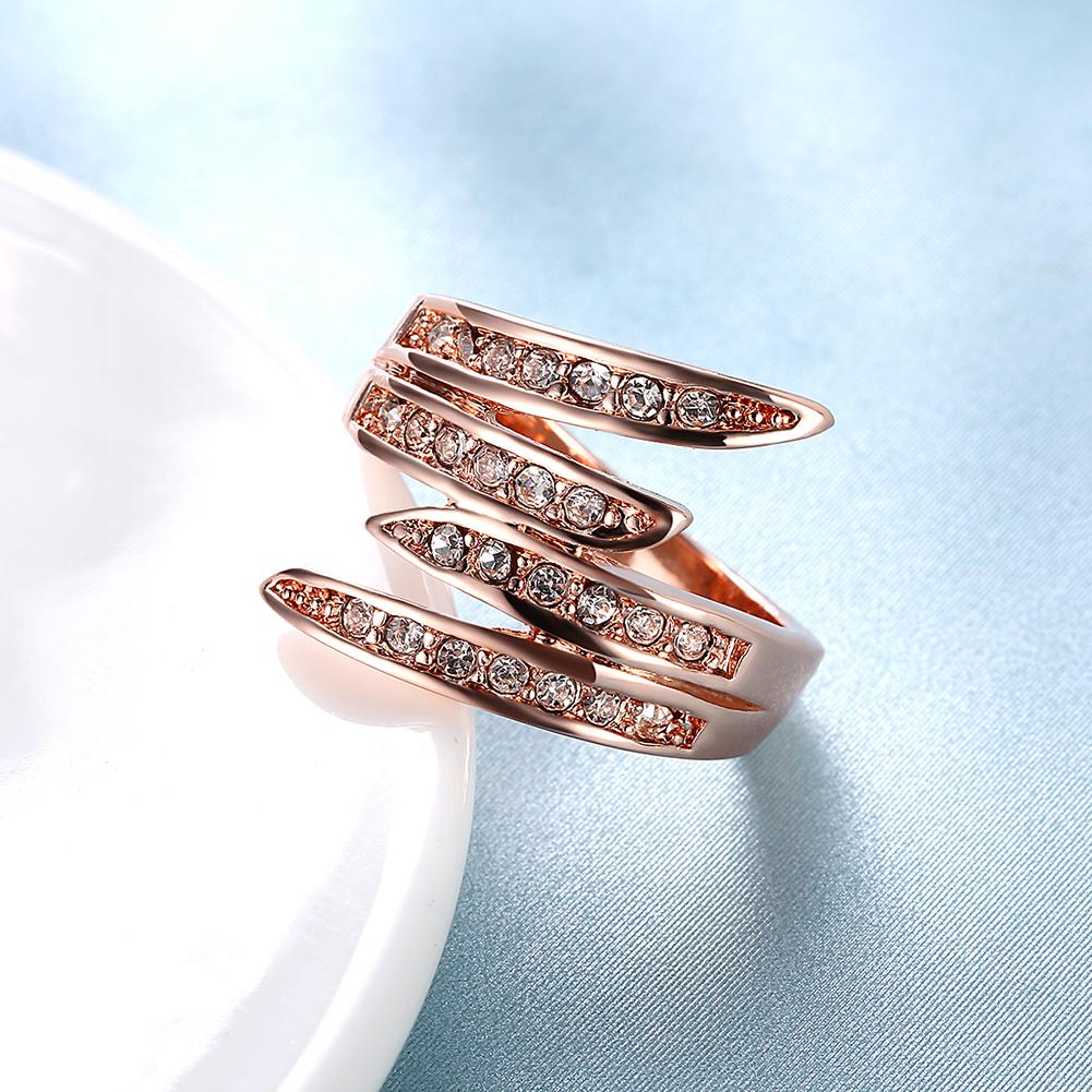 18K Rose Gold Plated Swarovski Elements Ariana Ring, , ALILY , ALILY jewelryjewelry deals, swarovski crystal jewelry, groupon jewelry,, jewelry for mom,