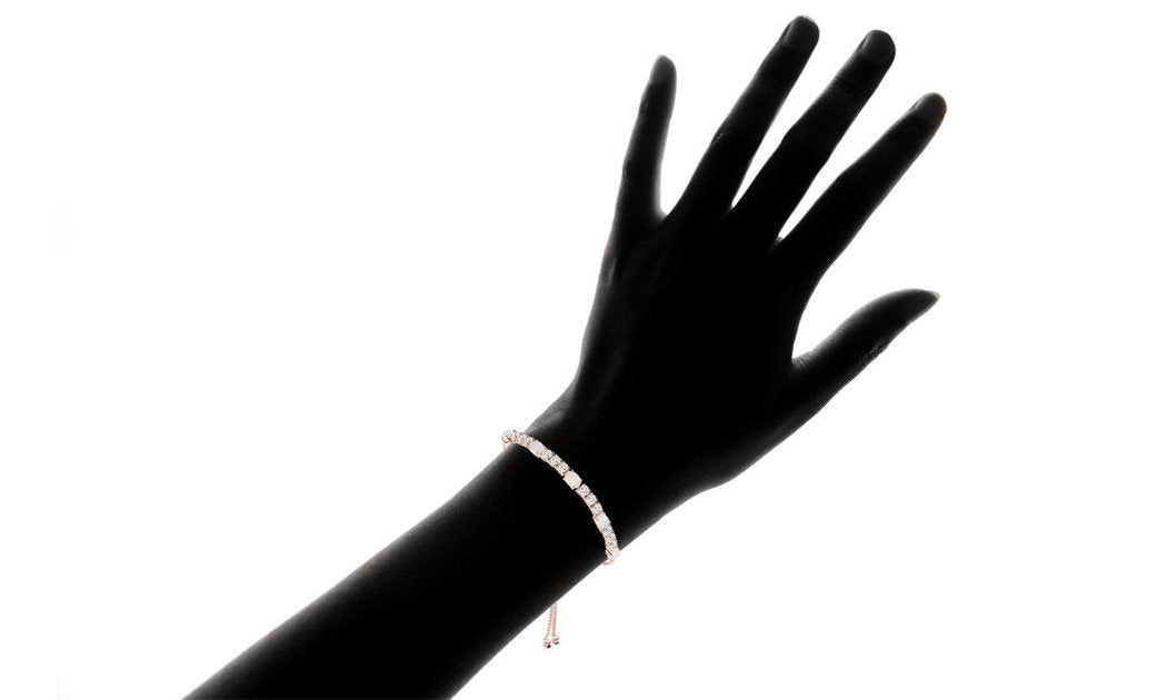 Fiery Opal Tennis Bracelet Made with Swarovski Crystals in Rose Gold, , ALILY , ALILY jewelryjewelry deals, swarovski crystal jewelry, groupon jewelry,, jewelry for mom,