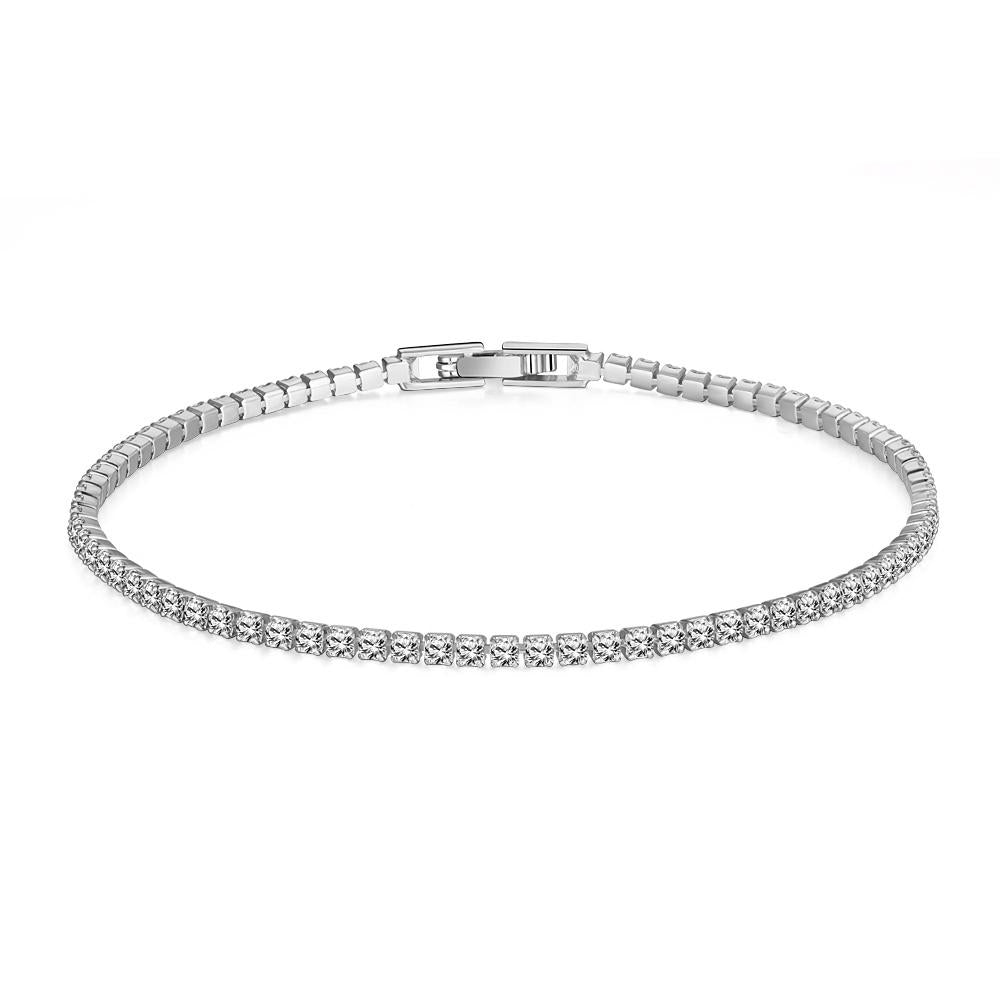 8.00 CTTW White Swarovski Elements Tennis Bracelet in 18K Gold Plating - 3 Options, Bracelet, ALILY , ALILY   jewelryjewelry deals, swarovski crystal jewelry, groupon jewelry,, jewelry for mom,
