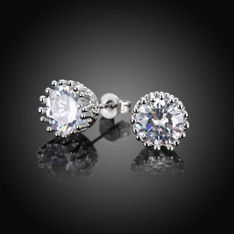 Royal Crown Swarovski Crystal Stud Earrings - ALILY  www..com fashion jewelry for women