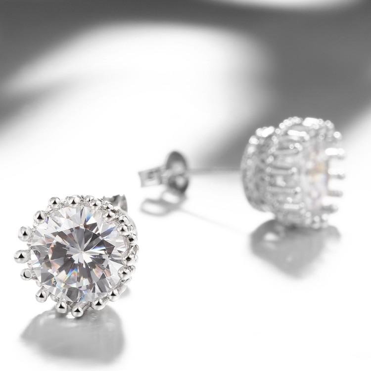 Royal Crown Swarovski Crystal Stud Earrings - ALILY  www..com fashion jewelry for women