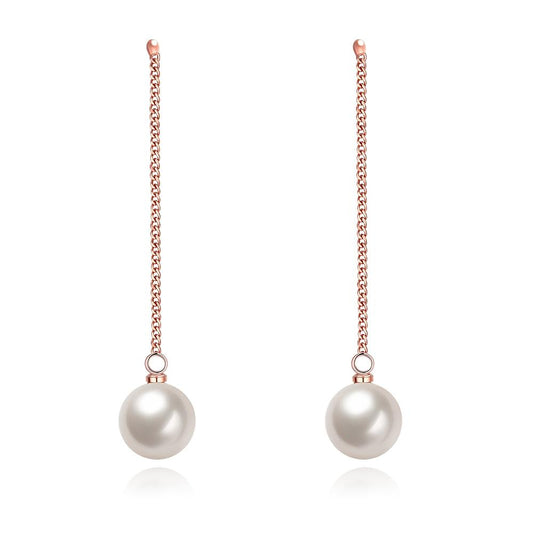 Freshwater Pearl Dangling Link Earrings, Earring, ALILY , ALILY   jewelryjewelry deals, swarovski crystal jewelry, groupon jewelry,, jewelry for mom, 