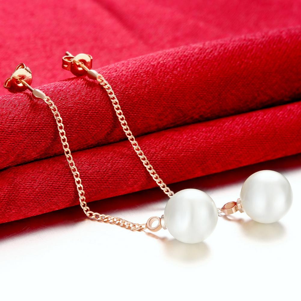 Freshwater Pearl Dangling Link Earrings, Earring, ALILY , ALILY   jewelryjewelry deals, swarovski crystal jewelry, groupon jewelry,, jewelry for mom, 